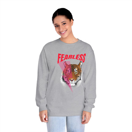 Fearless Tiger Crewneck Sweatshirt – White Edition
