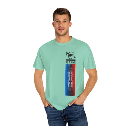 Paris Je T’aime Lion Tee – French Flag Art Graphic T-Shirt