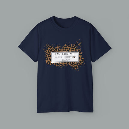 ✨ EXCLUSIVE. Dream. Believe. Leopard Graphic Tee