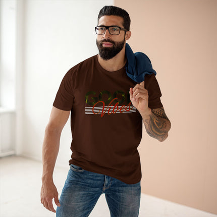 Good Vibes – Minimalist Retro Palm Leaf Graphic Tee