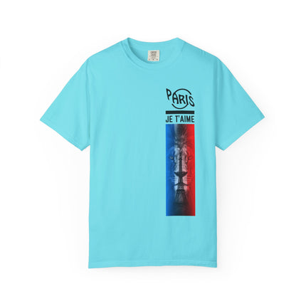 Paris Je T’aime Lion Tee – French Flag Art Graphic T-Shirt