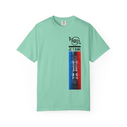 Paris Je T’aime Lion Tee – French Flag Art Graphic T-Shirt