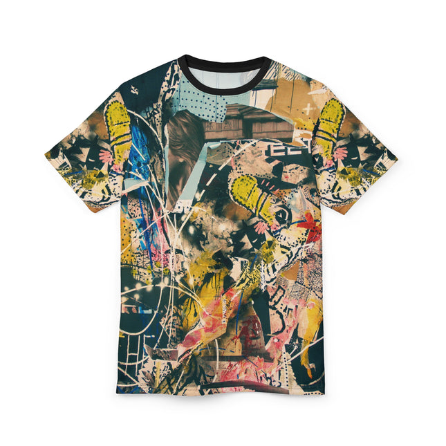 🎨 Urban Chaos Graphic Tee Abstract Art All-Over Print Shirt