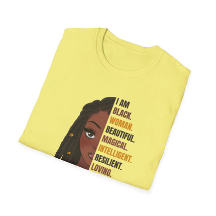 Empowered Queen Tee I Am” Statement Shirt (White)