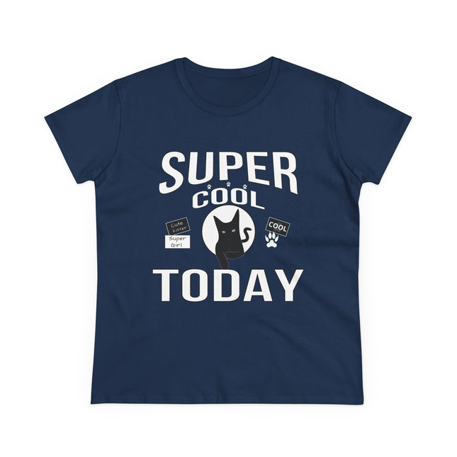 Super Cool Today T-Shirt – Cute Cat Graphic Tee