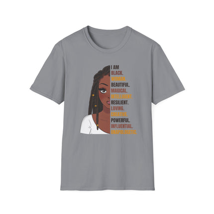 Empowered Queen Tee I Am” Statement Shirt (White)
