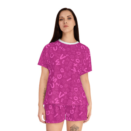 💜 Bold Alphabet Print Lounge Set