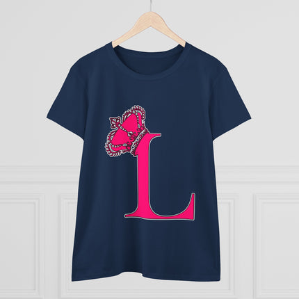 👑 L is for Queen – Monogram Crown Tee