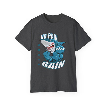 🦈 No Pain No Gain Shark Tee