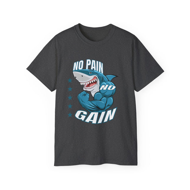 🦈 No Pain No Gain Shark Tee