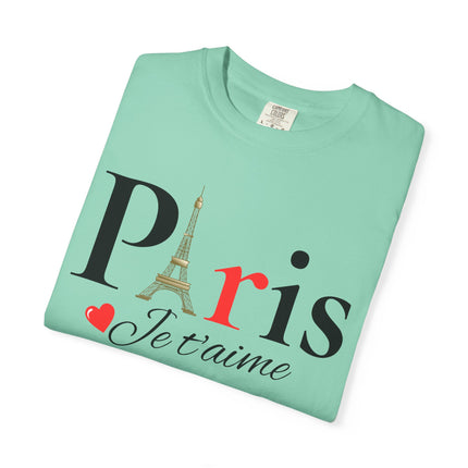 Paris Je t’aime” Eiffel Tower T-Shirt – Romantic French Style Tee