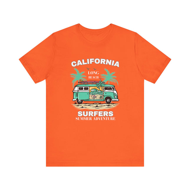 California Surfers Tee – Long Beach Vibes 🌴🏄‍♂️