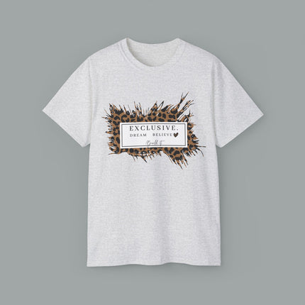 ✨ EXCLUSIVE. Dream. Believe. Leopard Graphic Tee