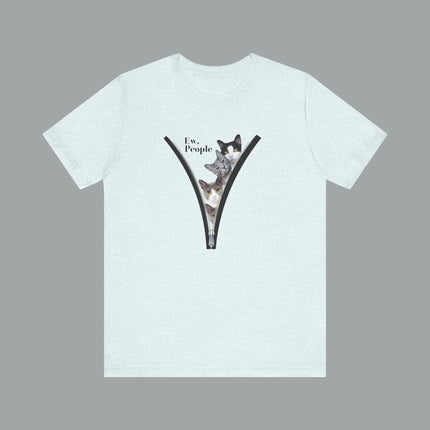 😾 Ew, People” Cat Tee – For the Socially Selective & Cat-Obsessed