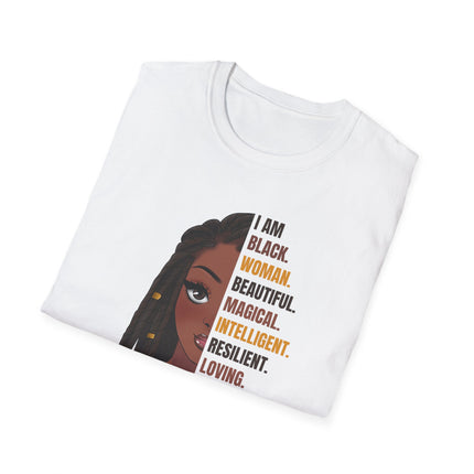Empowered Queen Tee I Am” Statement Shirt (White)