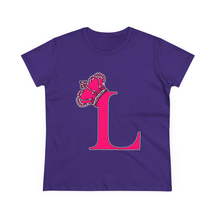 👑 L is for Queen – Monogram Crown Tee