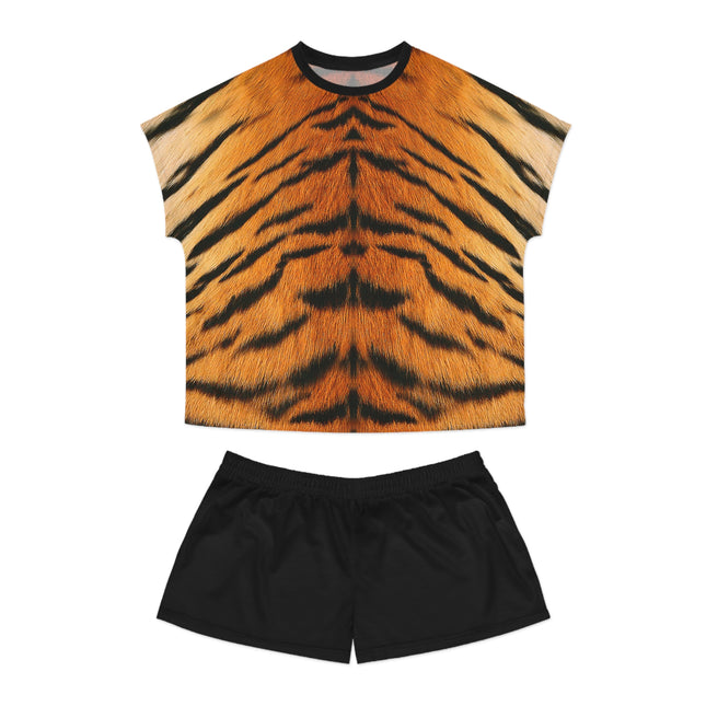 Women's Short Pajama Set (AOP) T-shirt Print Tiger