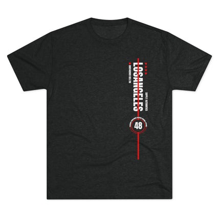 🏁 Los Angeles Vertical Graphic Tee – Black Edition