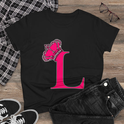 👑 L is for Queen – Monogram Crown Tee