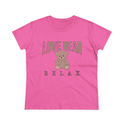 Love Bear Relax, Women's Midweight Cotton Tee