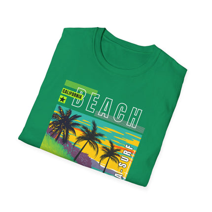 California Beach Tee – Tropical Vibes, Sunset Style 🌴🌅