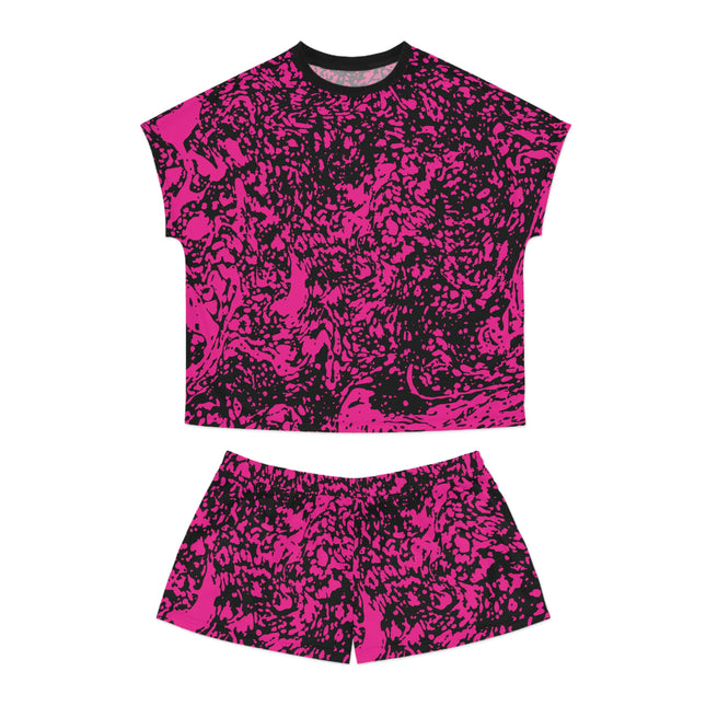💥 Urban Splatter Tee – Electric Pink & Black