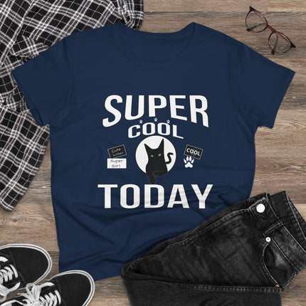 Super Cool Today T-Shirt – Cute Cat Graphic Tee