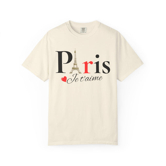 Paris Je t’aime” Eiffel Tower T-Shirt – Romantic French Style Tee