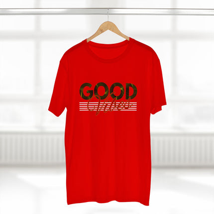 Good Vibes – Minimalist Retro Palm Leaf Graphic Tee