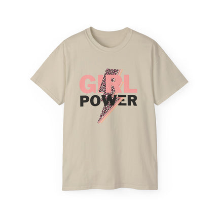 ⚡ Girl Power Leopard Bolt Tee – Fierce, Fearless, Feminine