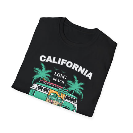 🌴 California Surfers – Long Beach Summer Adventure T-Shirt