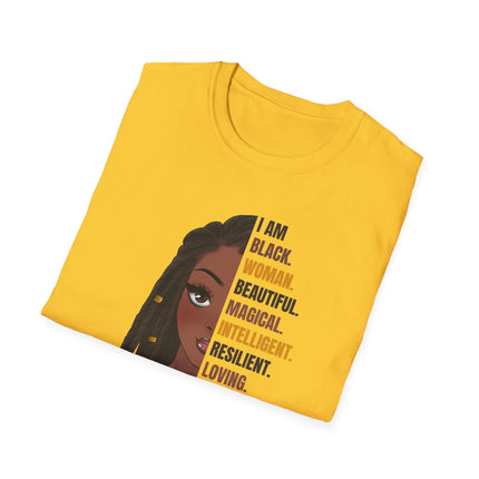 Empowered Queen Tee I Am” Statement Shirt (White)