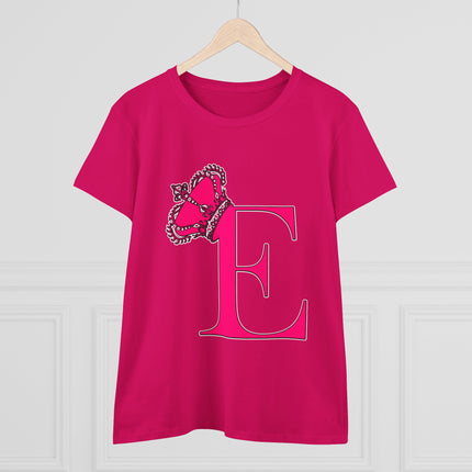 👑 “E” Monogram Tee – Royal Gold Edition (White & Gold)