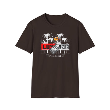 Summer Paradise Beach Tee, Unisex Softstyle T-Shirt