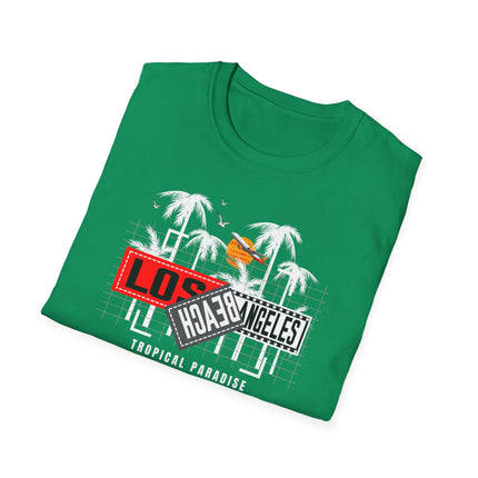 Summer Paradise Beach Tee, Unisex Softstyle T-Shirt