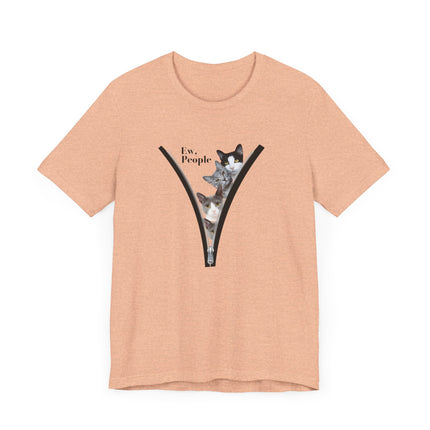 😾 Ew, People” Cat Tee – For the Socially Selective & Cat-Obsessed