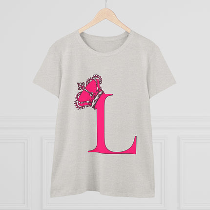 👑 L is for Queen – Monogram Crown Tee