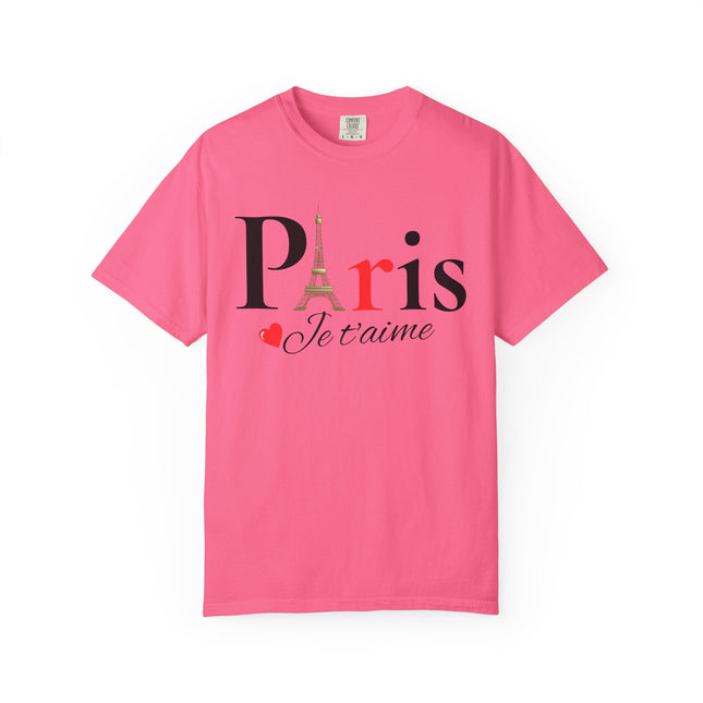 Paris Je t’aime” Eiffel Tower T-Shirt – Romantic French Style Tee