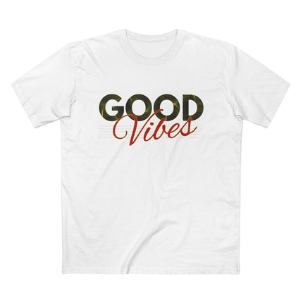 Good Vibes – Minimalist Retro Palm Leaf Graphic Tee