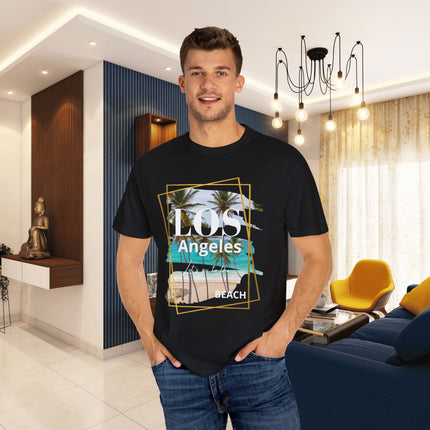☀️ Los Angeles Beach Vibes Graphic Tee – Black