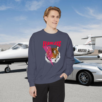 🐯 Fearless Tiger Crewneck Sweatshirt – Power in Style