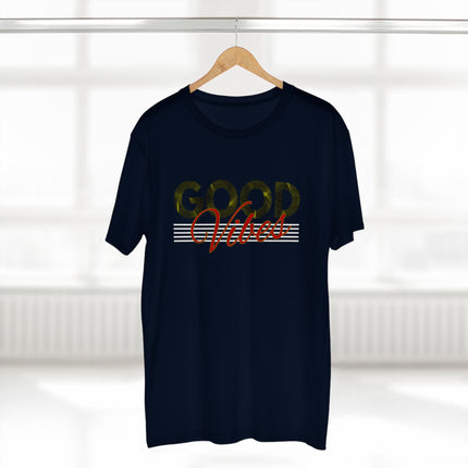 Good Vibes – Minimalist Retro Palm Leaf Graphic Tee