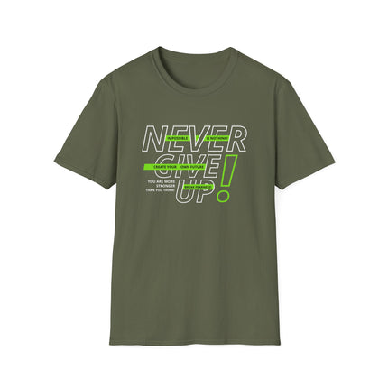 💪 NEVER GIVE UP! Motivational Tee