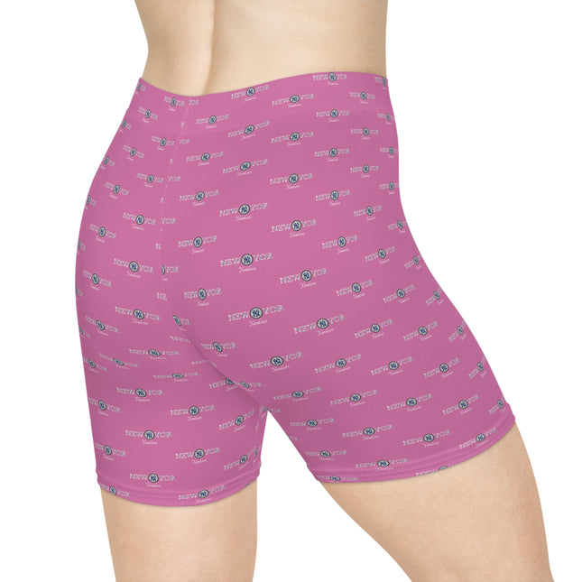 🗽 New York Dreams High-Waist Shorts – Pink Edition