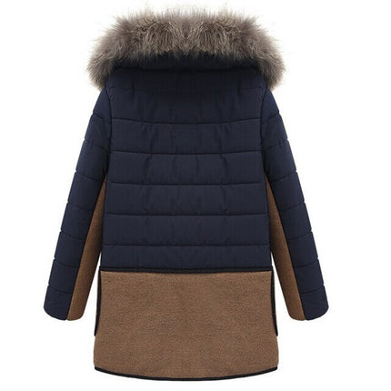 New slim plus size hooded padded coat