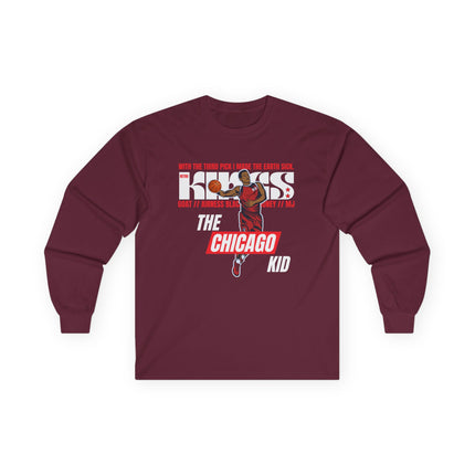 🏀 The Chicago Kid – Retro Basketball Long Sleeve Tee