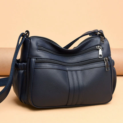 Genuine Leather Simple Shoulder Messenger Bag
