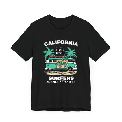California Surfers Tee – Long Beach Vibes 🌴🏄‍♂️