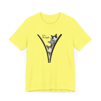 😾 Ew, People” Cat Tee – For the Socially Selective & Cat-Obsessed