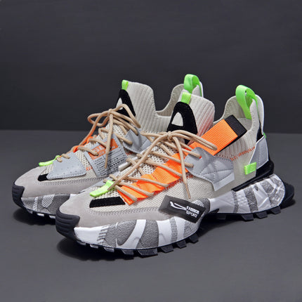 Summer Men's New Flying Woven Casual Shoes Breathable
